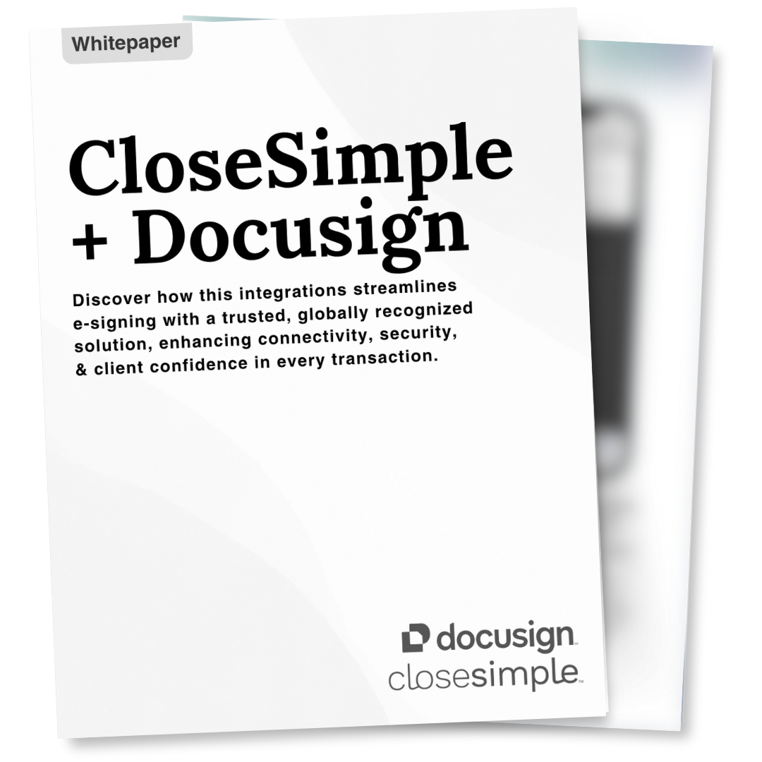 CloseSimple and Docusign Whitepaper