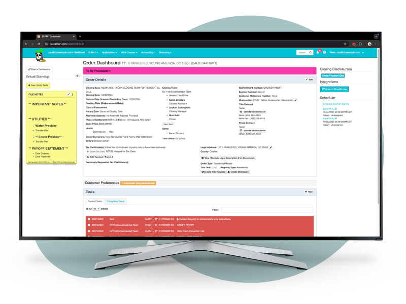 Settlor & CloseSimple Integration